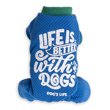 Dog&#39;s Life PJ Life is Better Blue