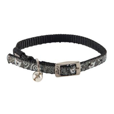 Rogz Catz Sparklecat Pin Buckle Cat Collar - Black