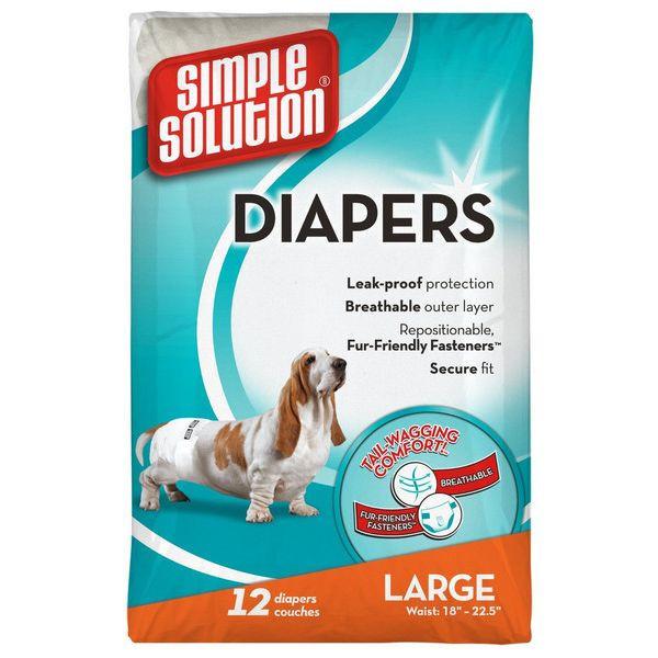 Simple Solution Diapers (Pack of 12) - Large