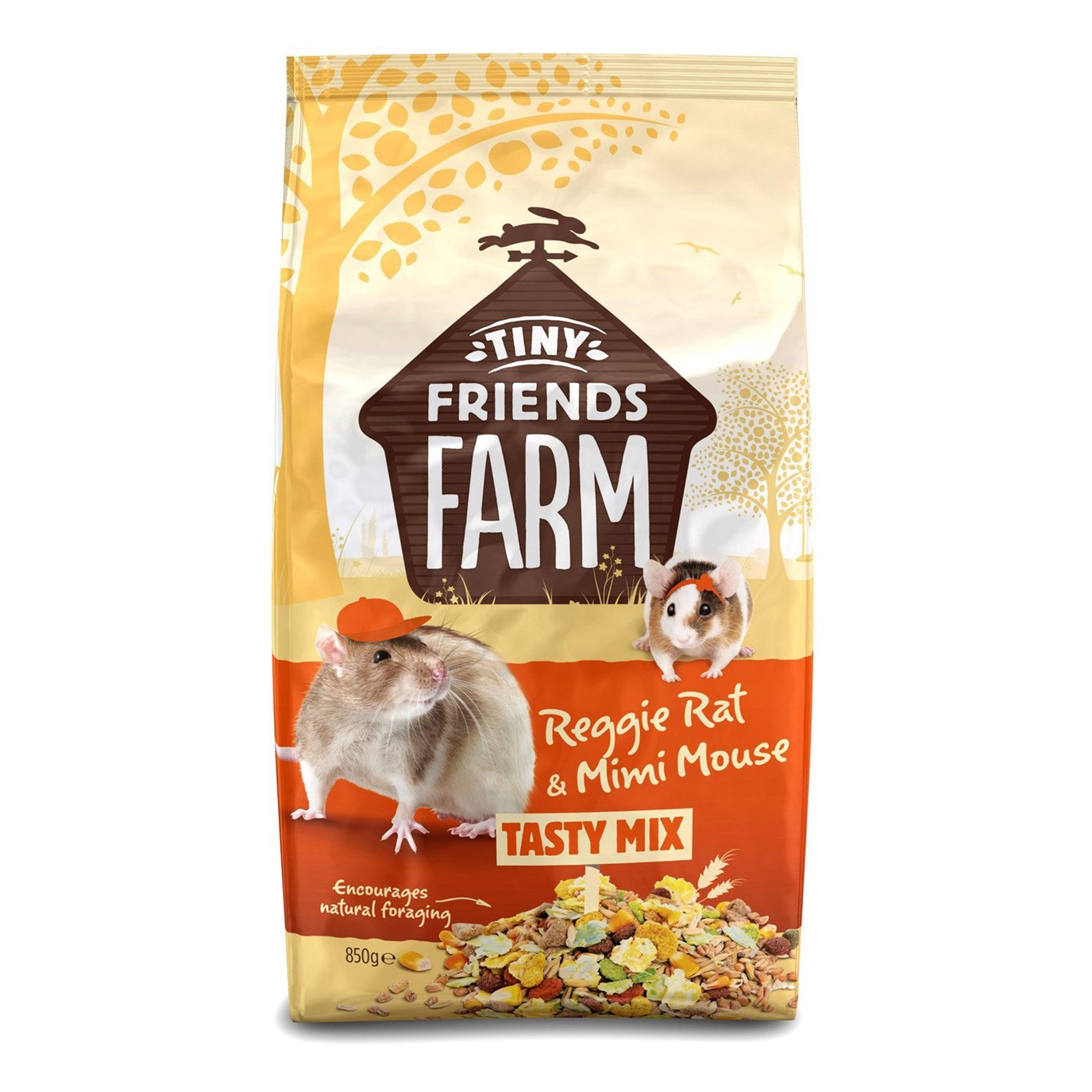 Tiny Friends Farm Reggie Rat Food Tasty Mix