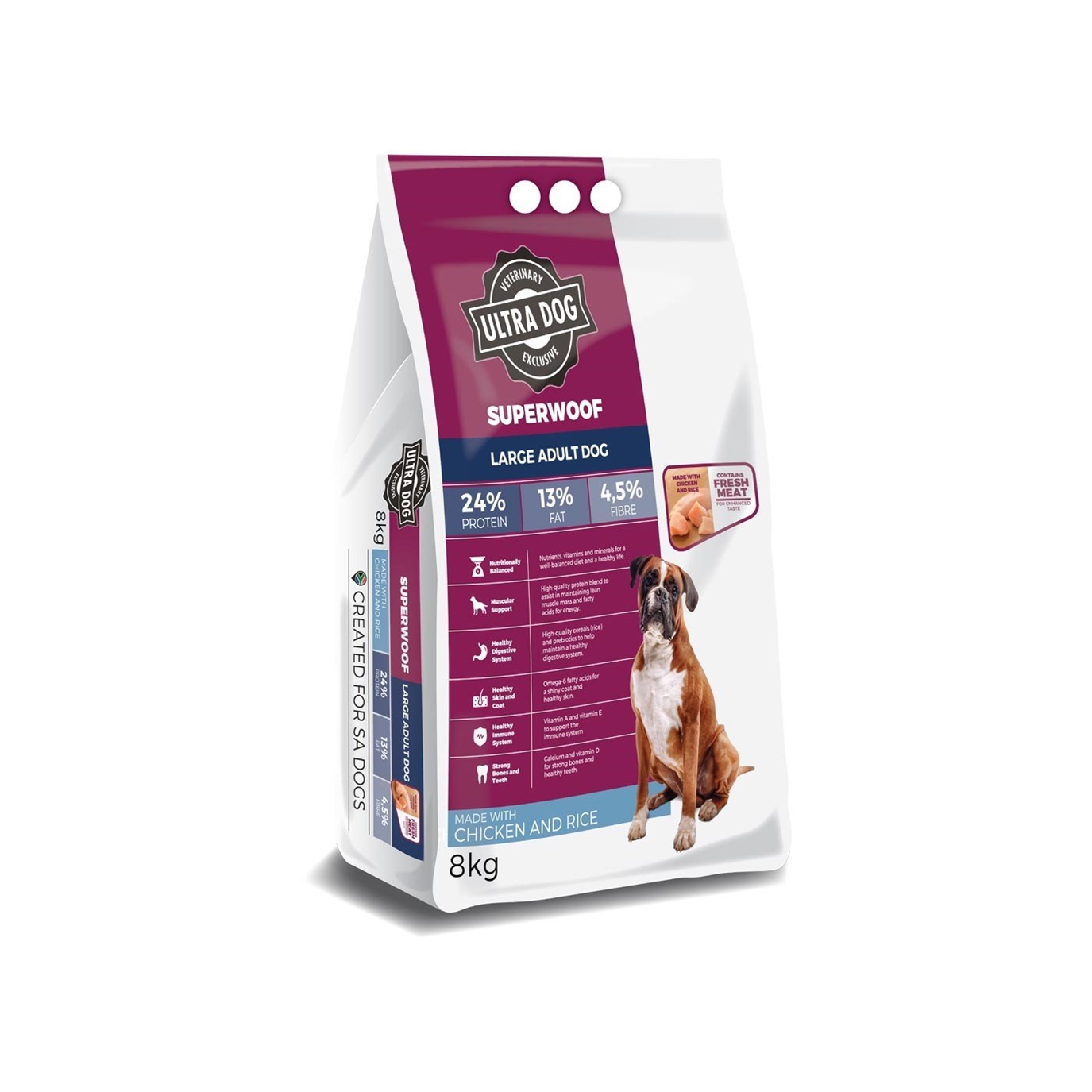 Ultra Dog Superwoof Adult Large Breed Chicken & Rice (New Formula ...