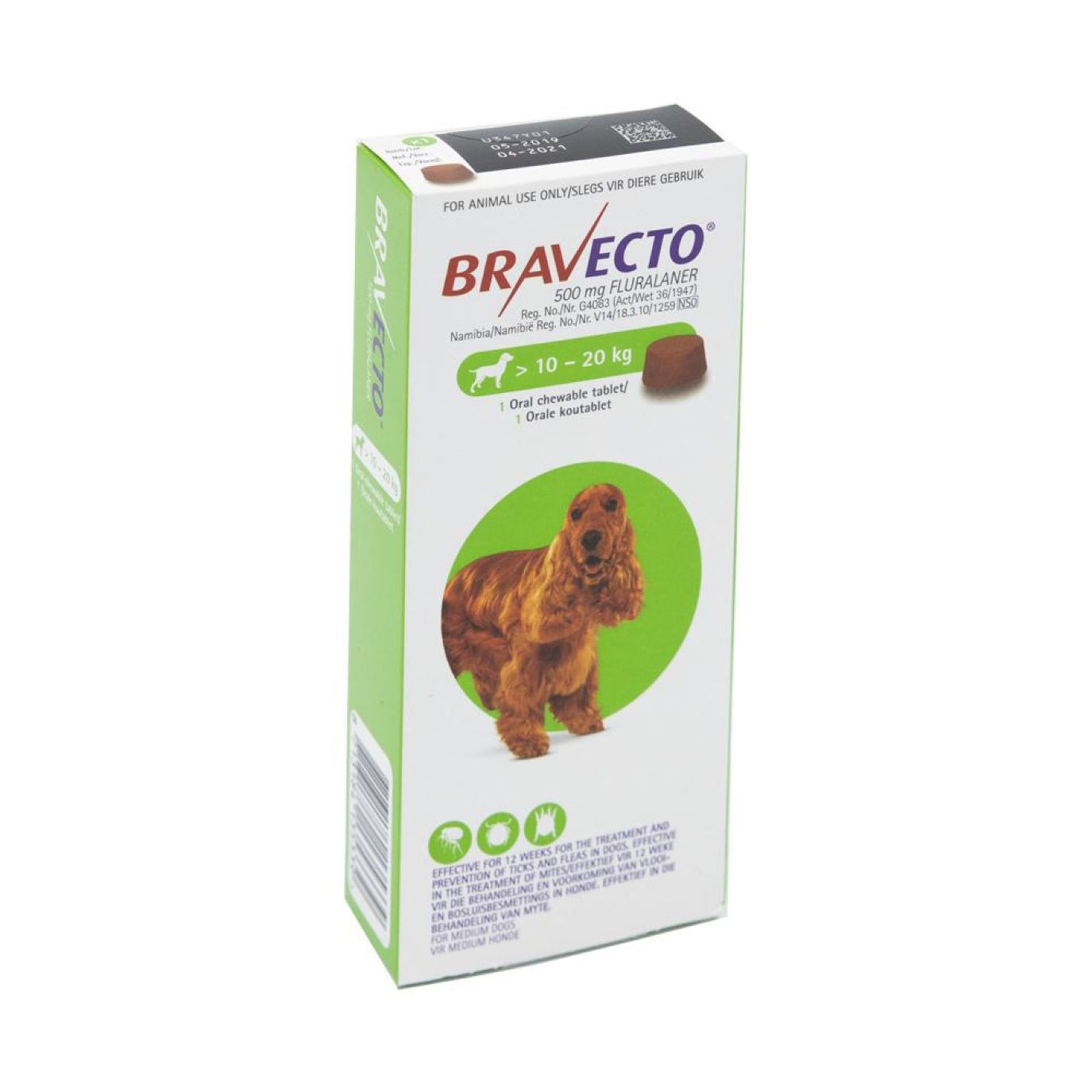 Bravecto Medium Dog 10-20kgs