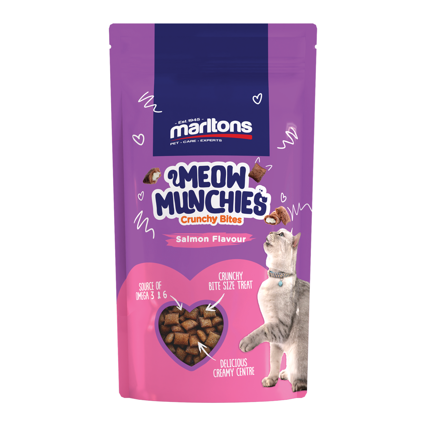 Marltons Healthy Centres Treats for Cats 50g - Gourmet Salmon