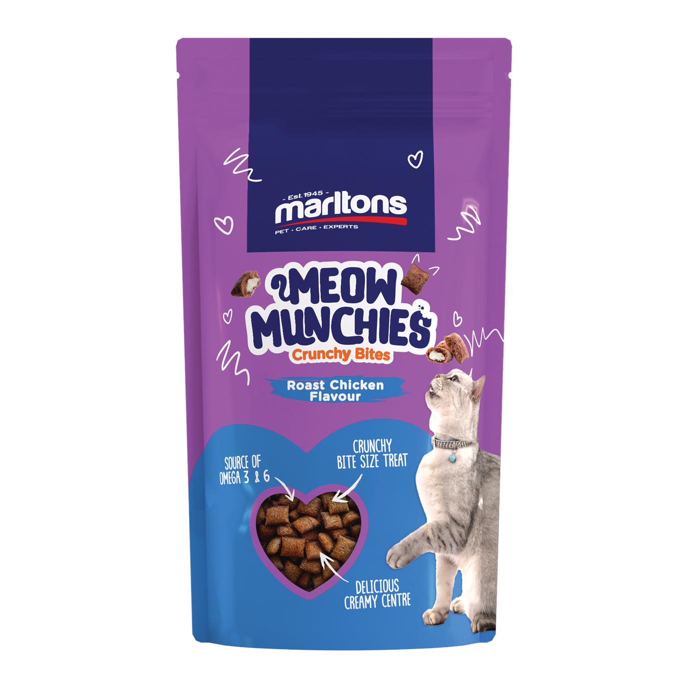 Marltons Healthy Centres Treats for Cats 50g - Roast Chicken