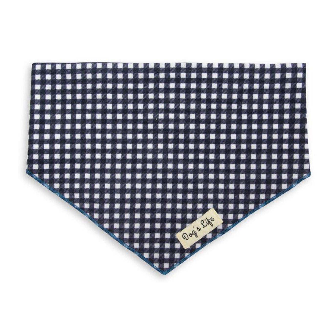 Dog's Life Bandana - Black Checkered