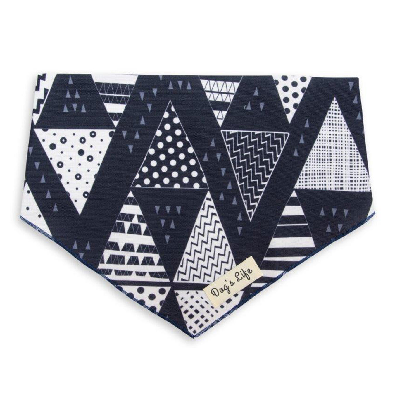 Dog's Life Bandana - Black / White