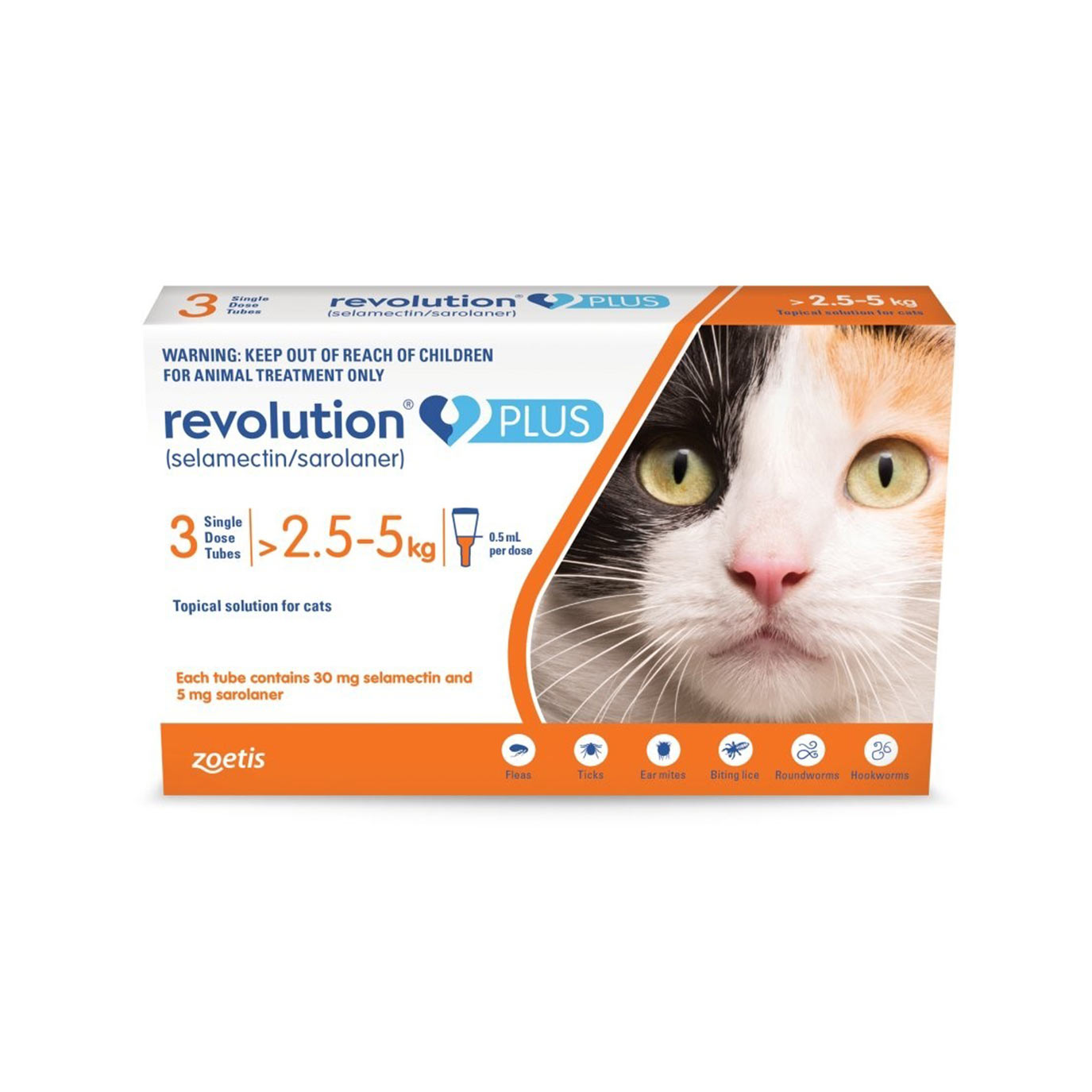 Revolution Plus Cat 2.5kg - 5kg (Box of 3)