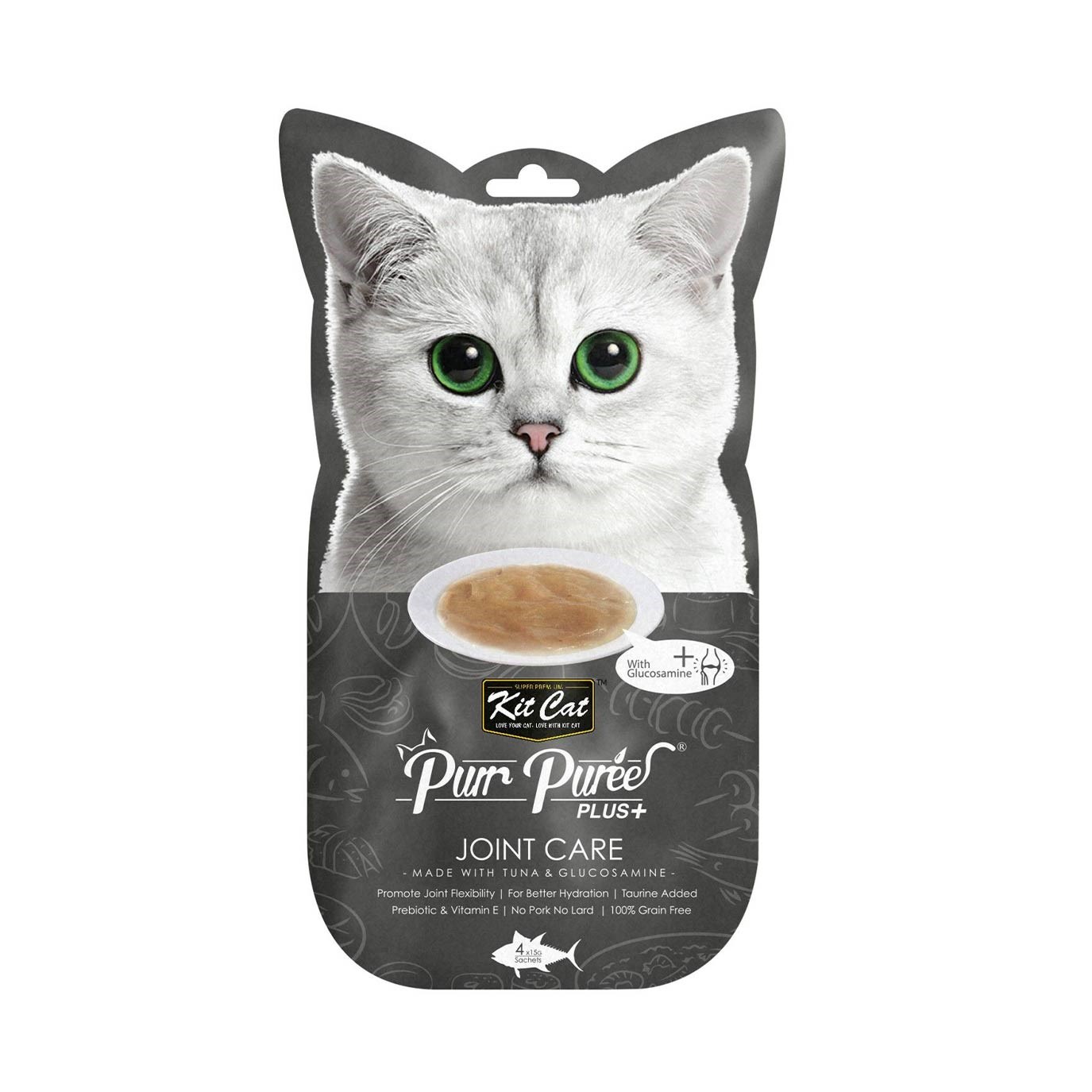 Kit Cat Purr Puree Plus+ Tuna & Glucosamine (Joint Care) 