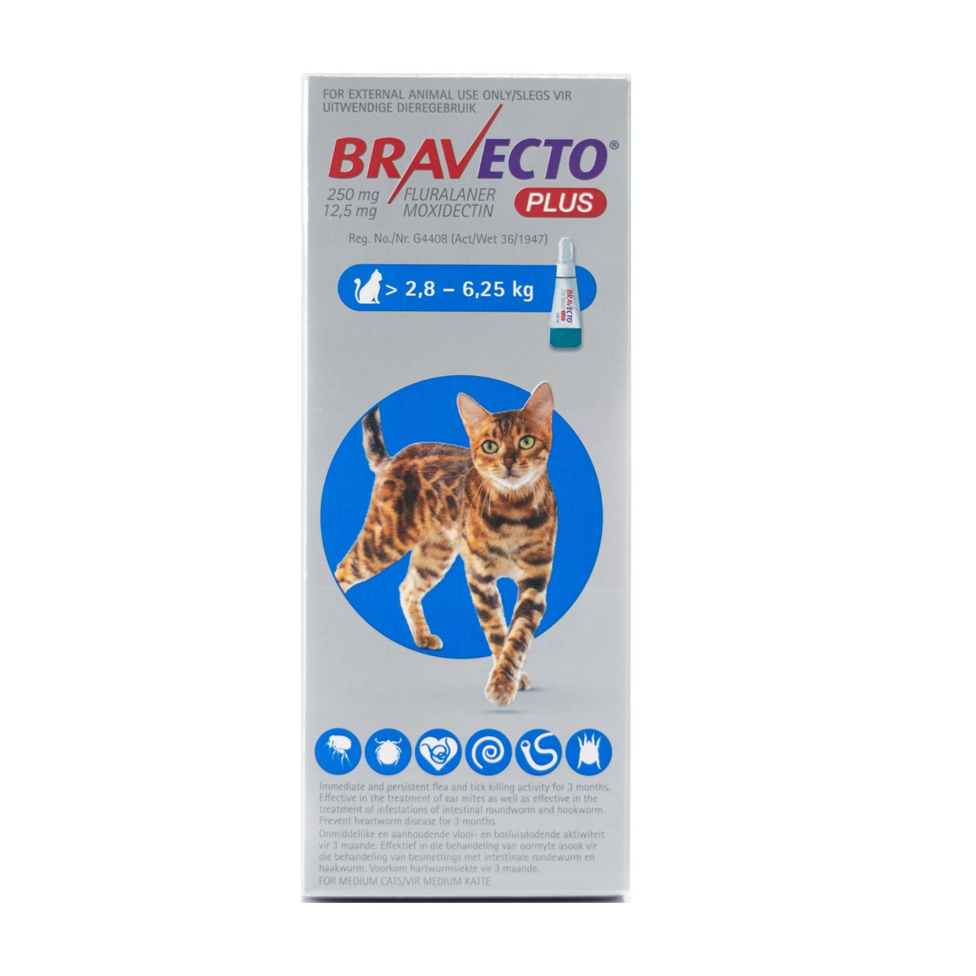 Bravecto Plus Cat Spot-on 2.8 - 6.25kg