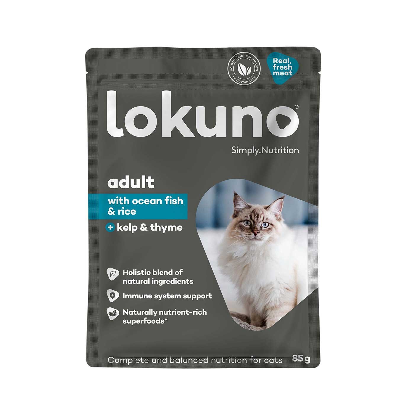 Lokuno Feline - Ocean Fish & Thyme in Jelly 85g