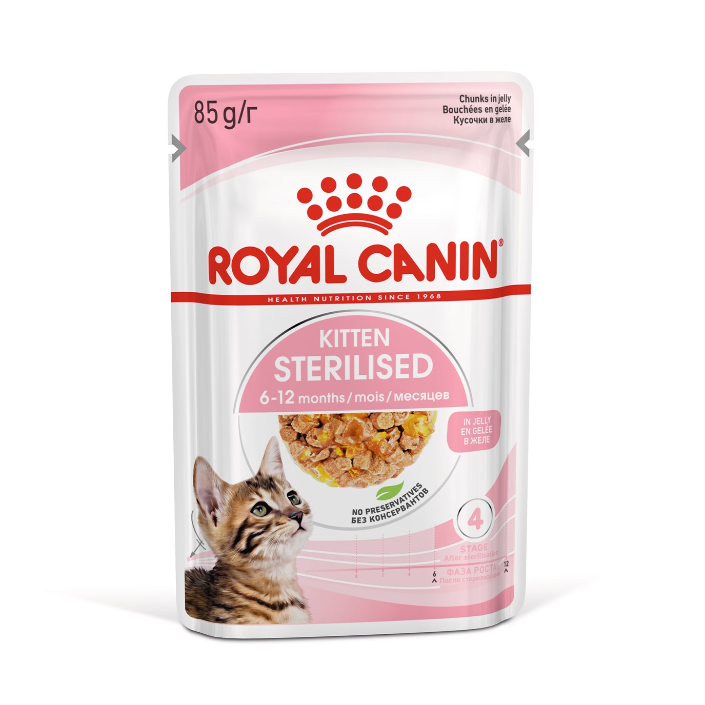 Royal Canin Feline - Kitten Sterilised - Chunks in Jelly Pouch 