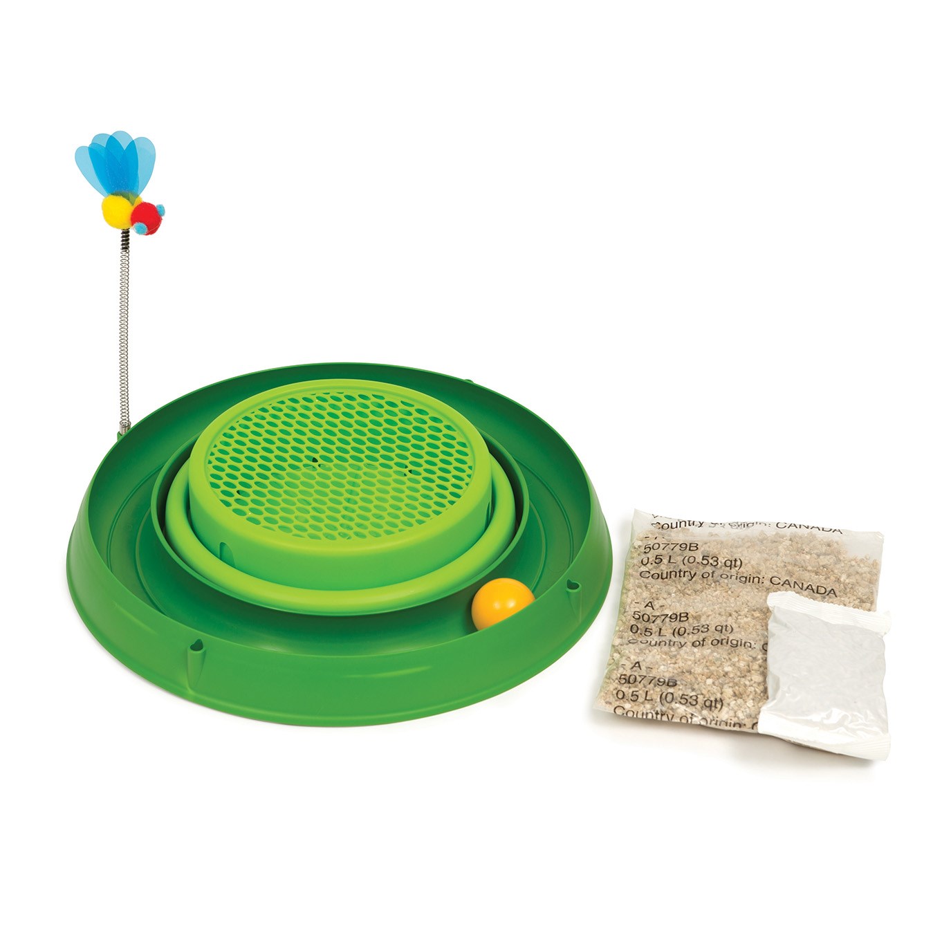 CATIT CIRCUIT BALL TOY WITH CAT GRASS