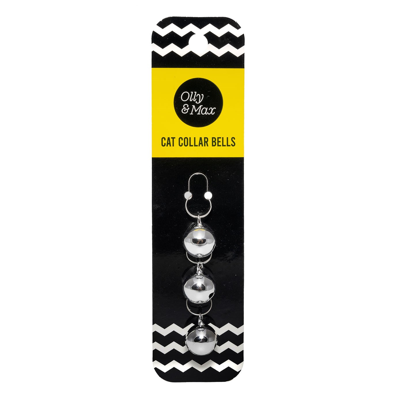 Olly & Max Cat Collar Bells 3PK (Silver)