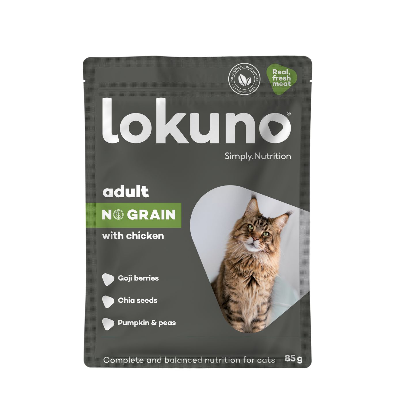 Lokuno Feline Chicken & Cranberry in Gravy (85g) (DUPLICATE)