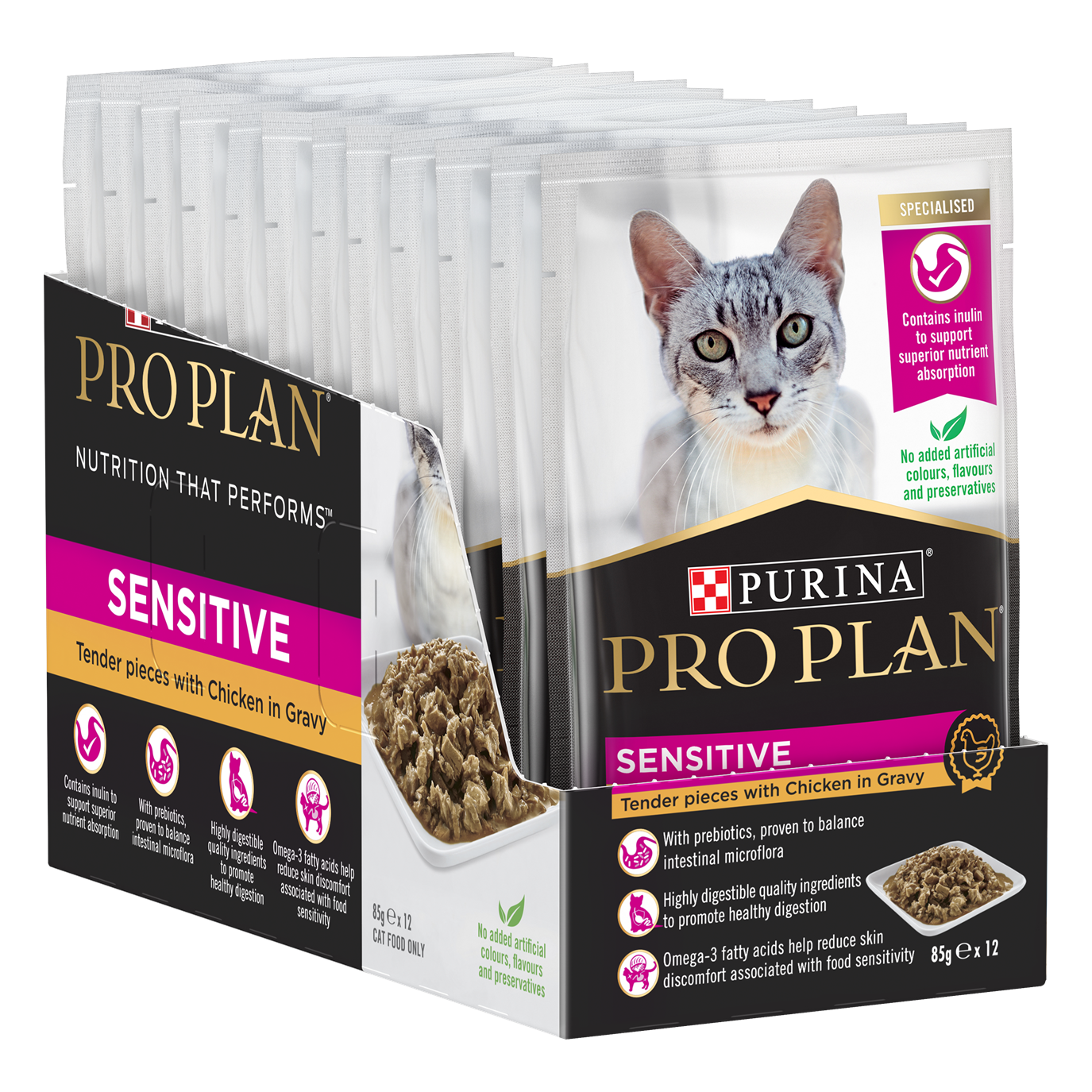 Pro Plan Feline Sensitive Chicken in Gravy