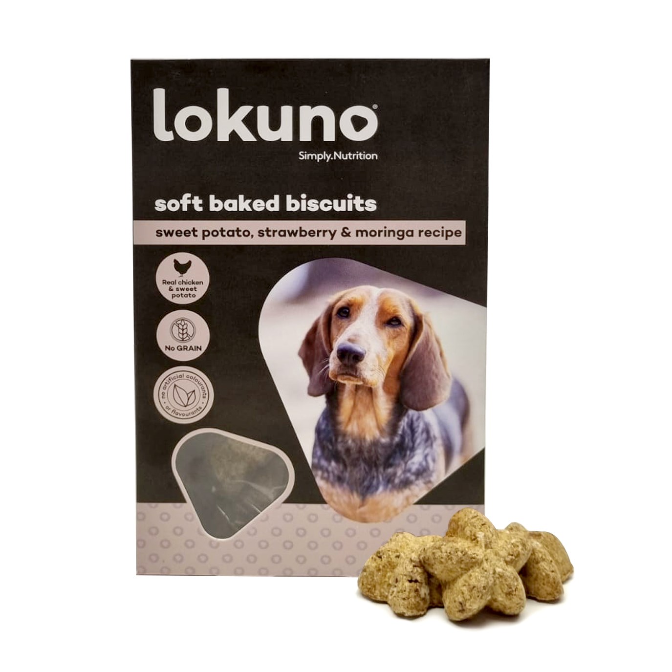 Lokuno Biscuit Sweet Potato, Strawberry & Moringa 350g