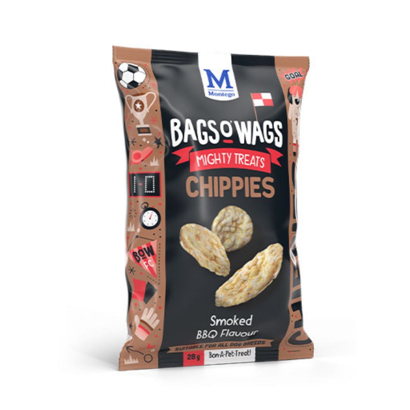 Montego Bags O' Wags Chippies BBQ 28g