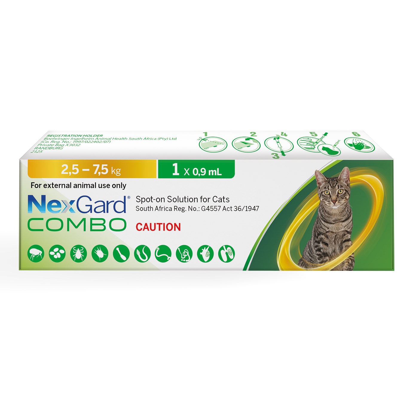 NexGard Combo Cats (2.5 - 7.5kg)