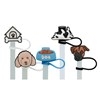 Assorted Pet-themed Straw Covers