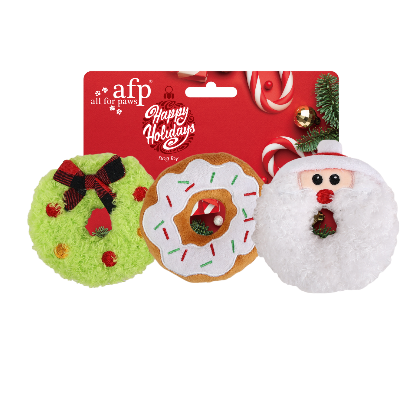 All For Paws Christmas Doughnut (3 Pack)