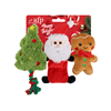 All For Paws Christmas Holiday Plush (3 Pack)