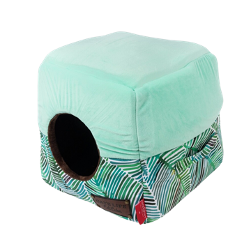 Dog's Life Cat Cube (Green Leaves) 