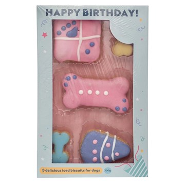 Birthday Biscuits - Pink (5 Pack)