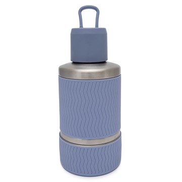 Olly & Max Steel Travel Bottle (Blue) 