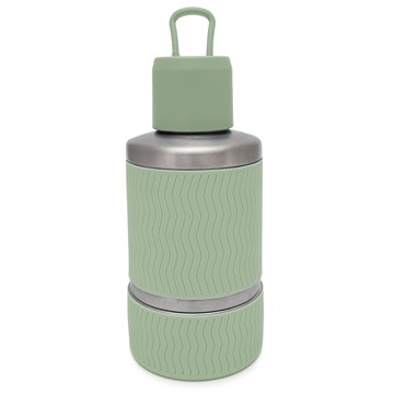 Olly & Max Steel Travel Bottle (Green)