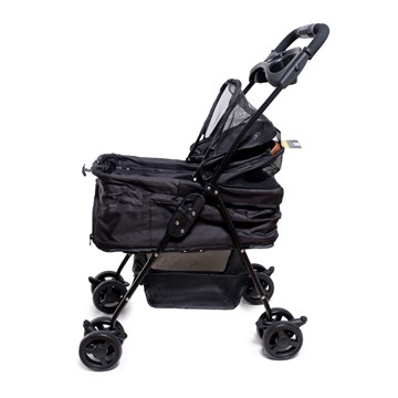 Olly & Max Pet Stroller with Detachable Carrier (Black)