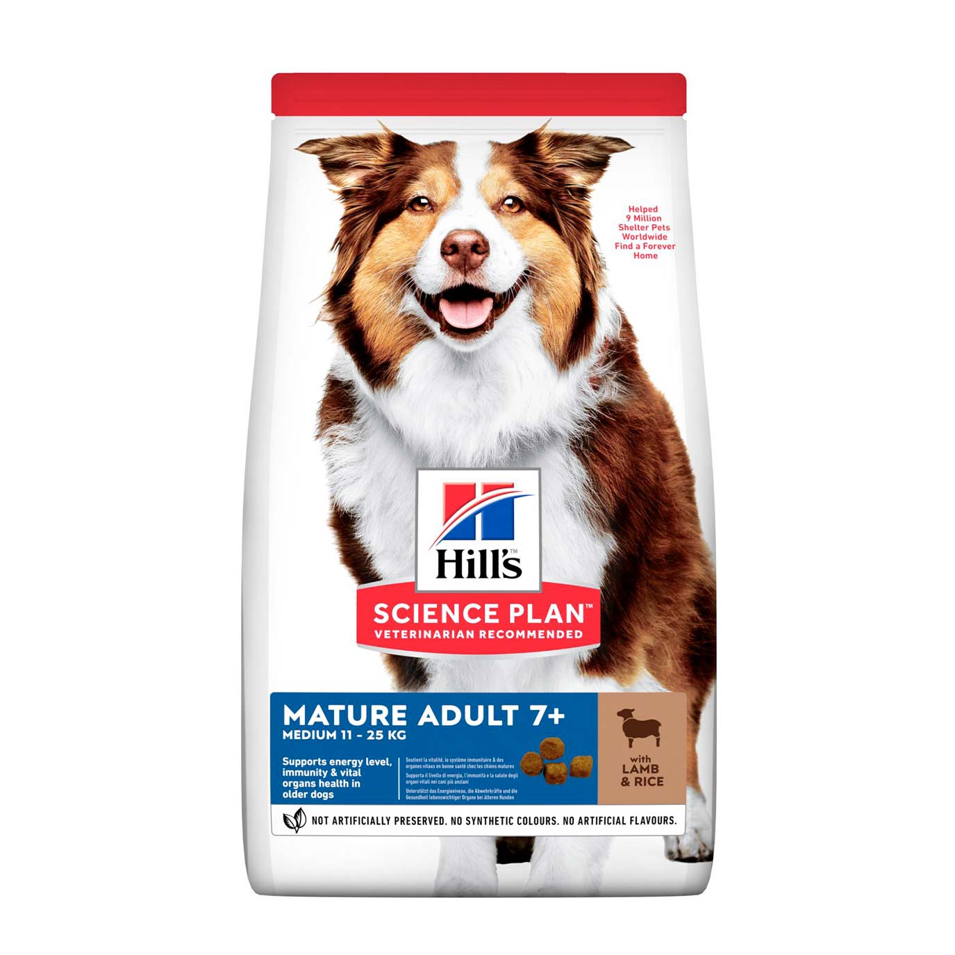 Hills Science Plan Canine Active Longevity Mature Adult 7+ Medium - Lamb with Rice