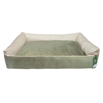 Olly & Max Cosy Crib (Green & Beige)