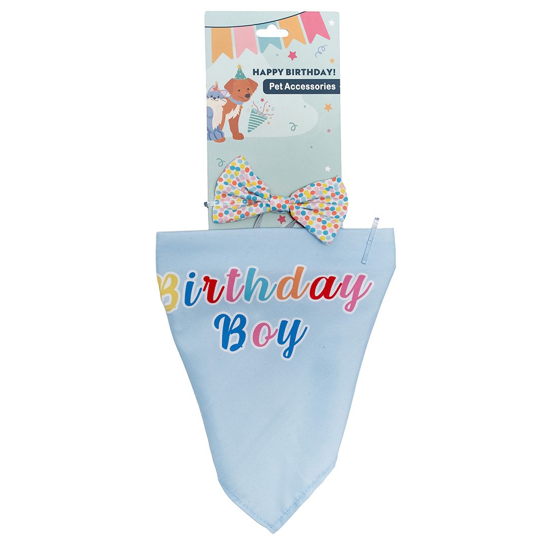 Happy Birthday Bandana & Bow-tie (Boy)
