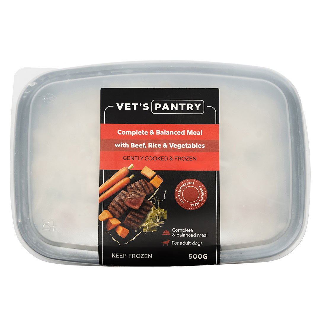 Vet's Pantry Complete & Balanced Meal with Beef, Rice & Vegetables  