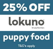 25% off Lokuno Puppy Food 