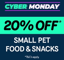 Cyber Monday - Up to 20% Small Pet Food & Snacks